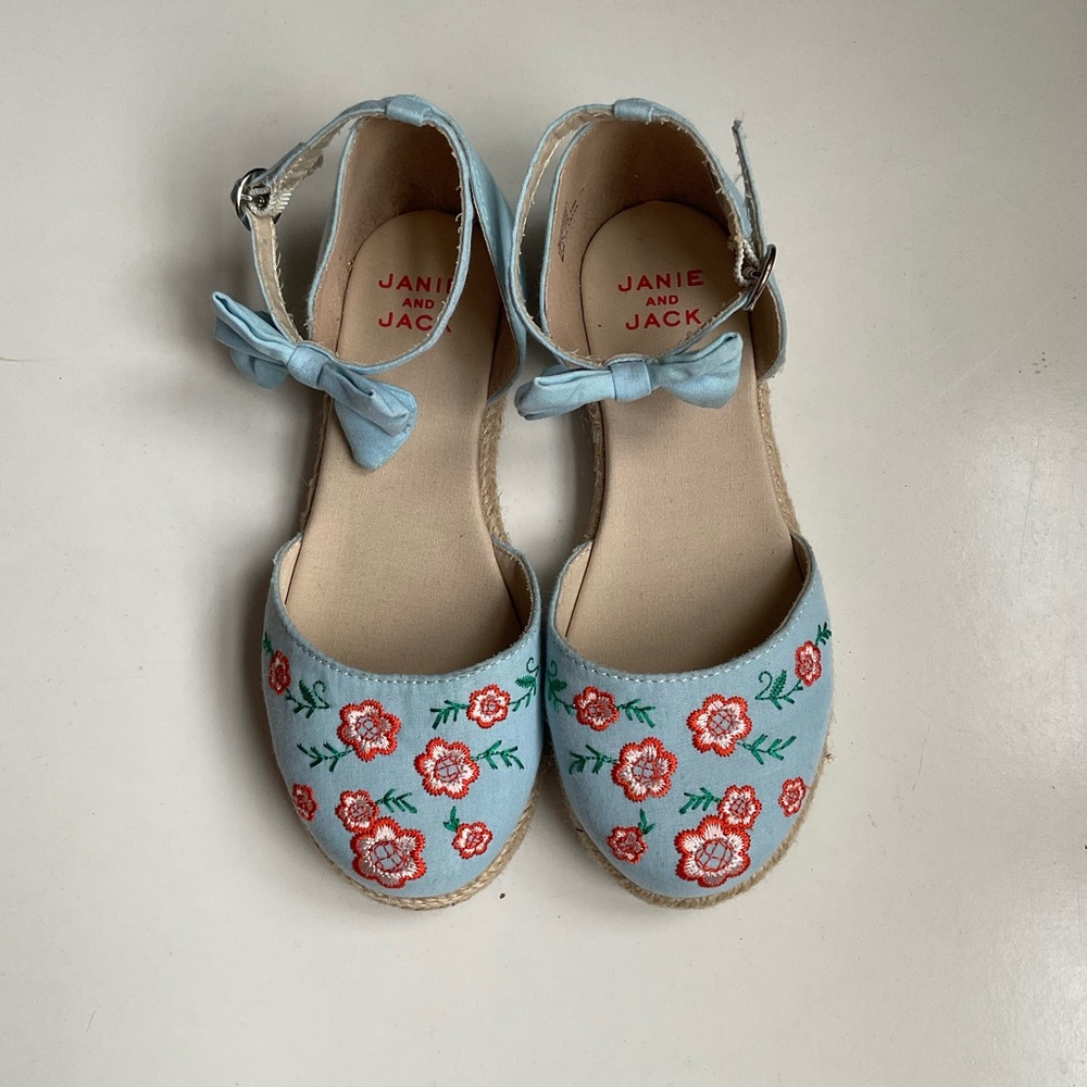 Janie and Jack Embroidered Espadrille